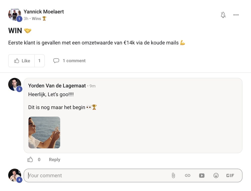 Resultaat van een klant van implement