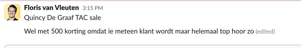 Resultaat van een klant van implement