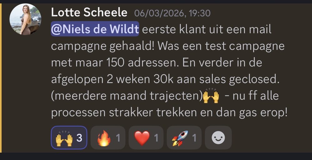 Resultaat van een klant van implement