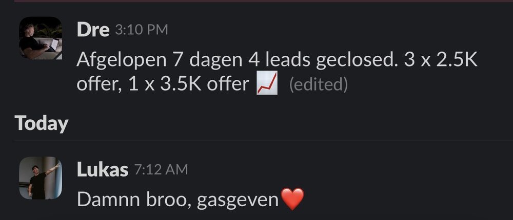 Resultaat van een klant van implement