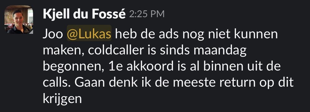 Resultaat van een klant van implement