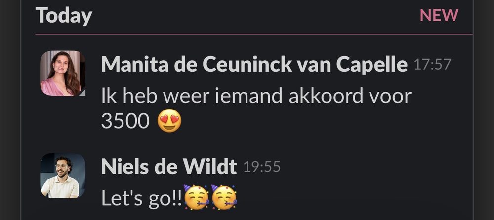 Resultaat van een klant van implement