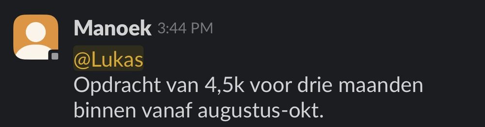 Resultaat van een klant van implement