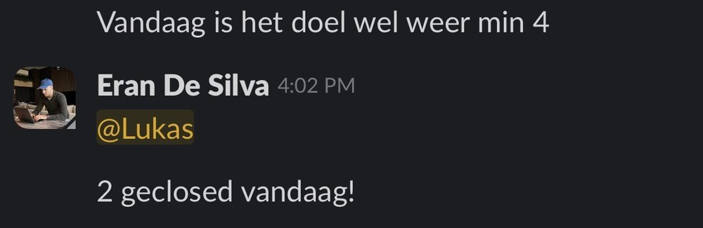 Resultaat van een klant van implement