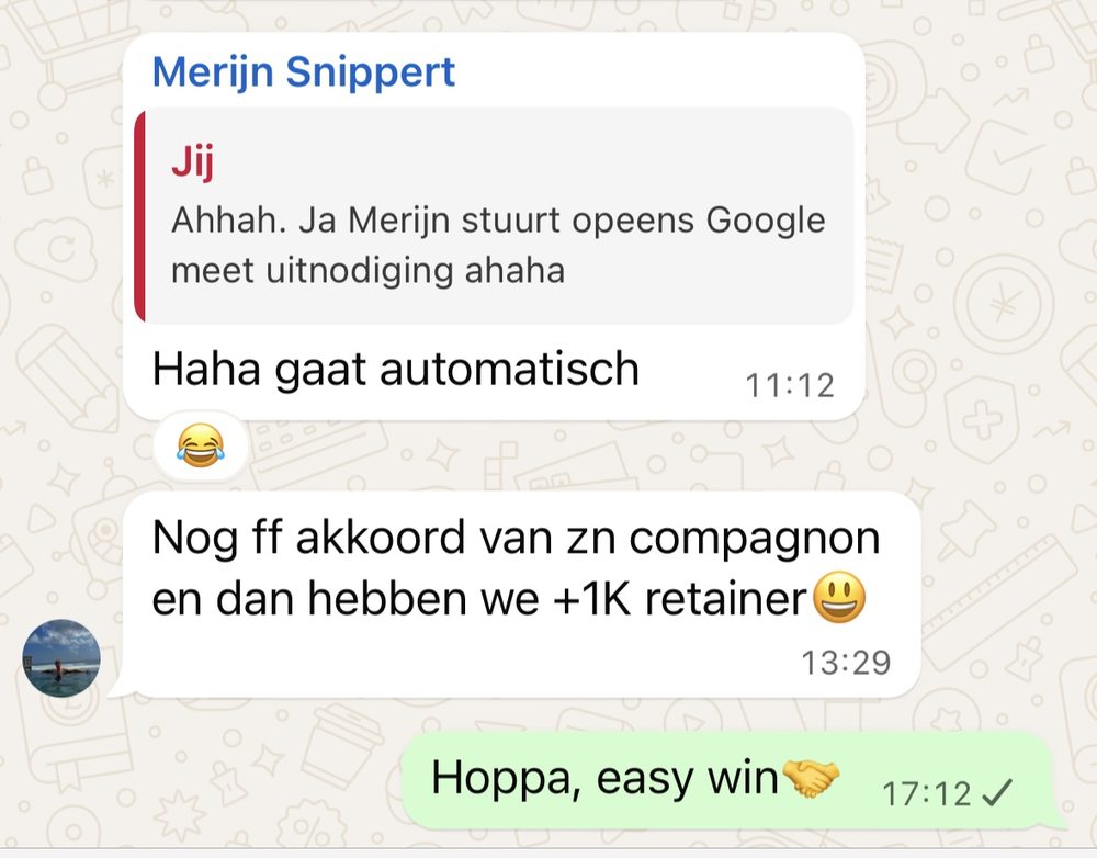 Resultaat van een klant van implement