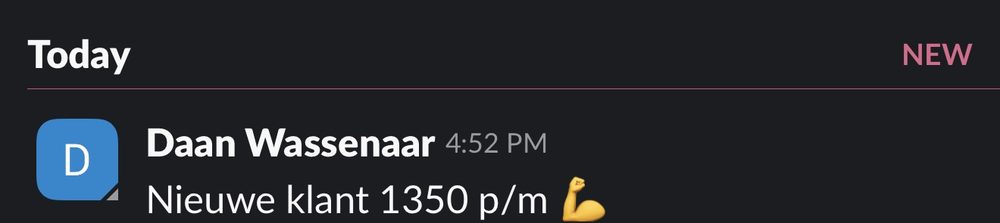 Resultaat van een klant van implement