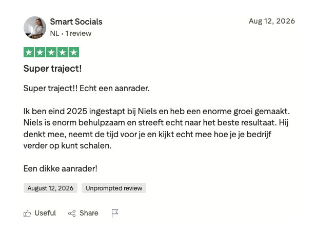 Resultaat van een klant van implement