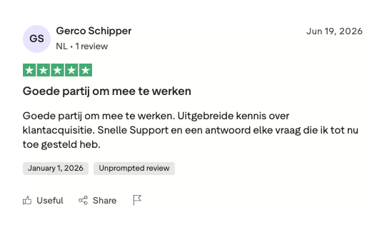 Resultaat van een klant van implement
