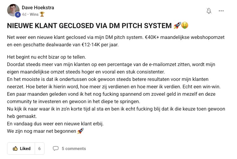 Resultaat van een klant van implement