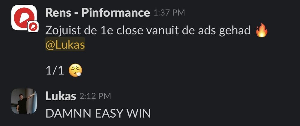 Resultaat van een klant van implement