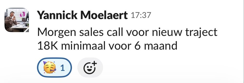 Resultaat van een klant van implement
