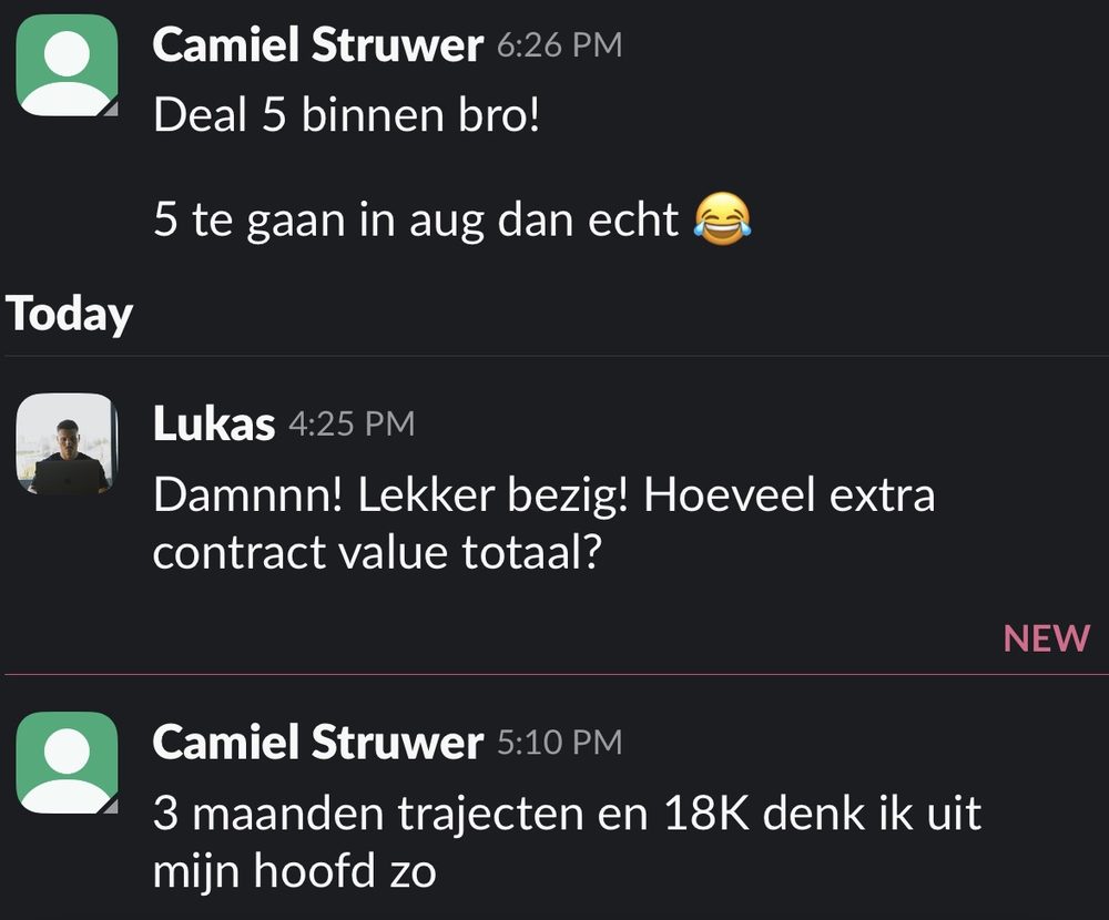 Resultaat van een klant van implement