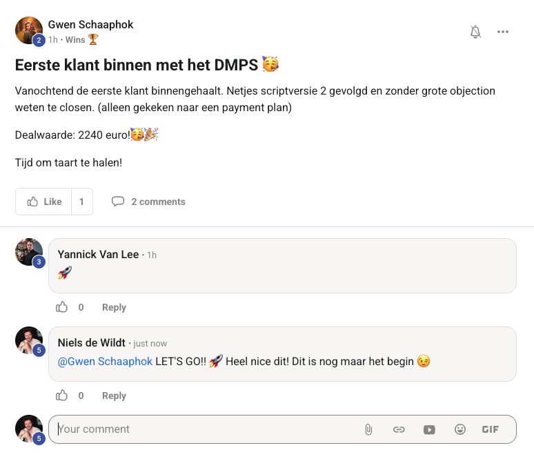 Resultaat van een klant van implement