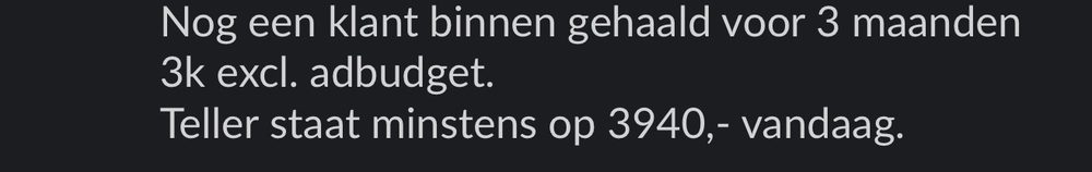 Resultaat van een klant van implement