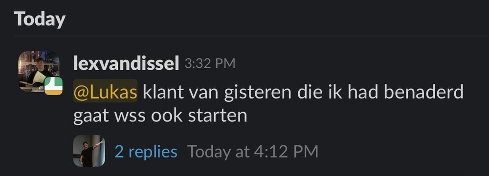 Resultaat van een klant van implement