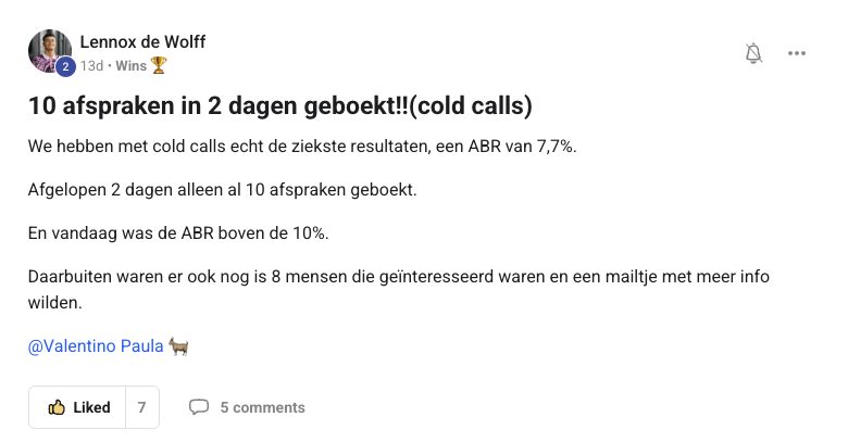 Resultaat van een klant van implement