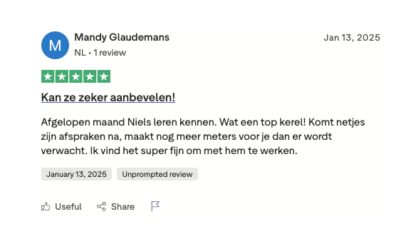Resultaat van een klant van implement
