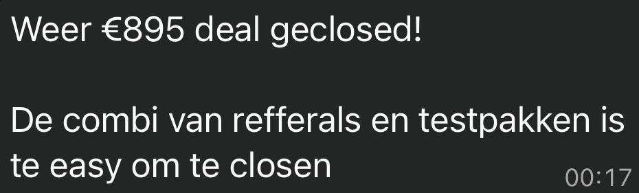 Resultaat van een klant van implement