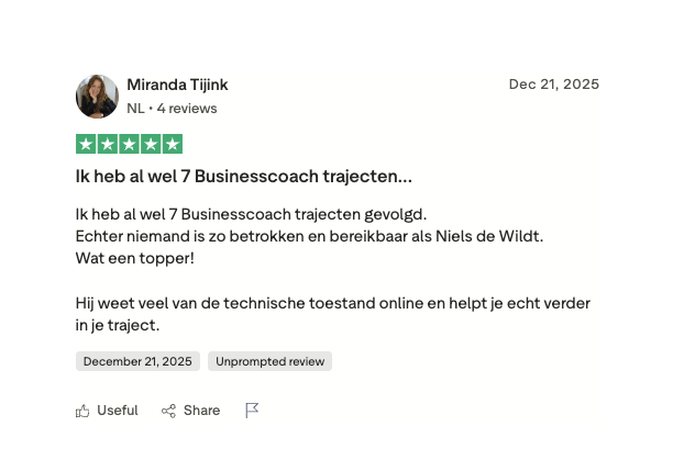 Resultaat van een klant van implement
