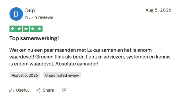 Resultaat van een klant van implement