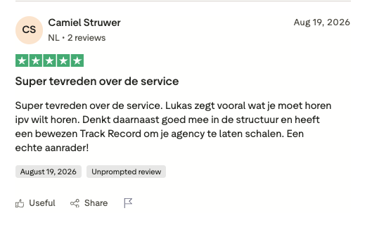 Resultaat van een klant van implement