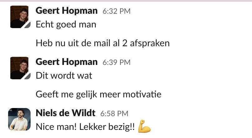 Resultaat van een klant van implement