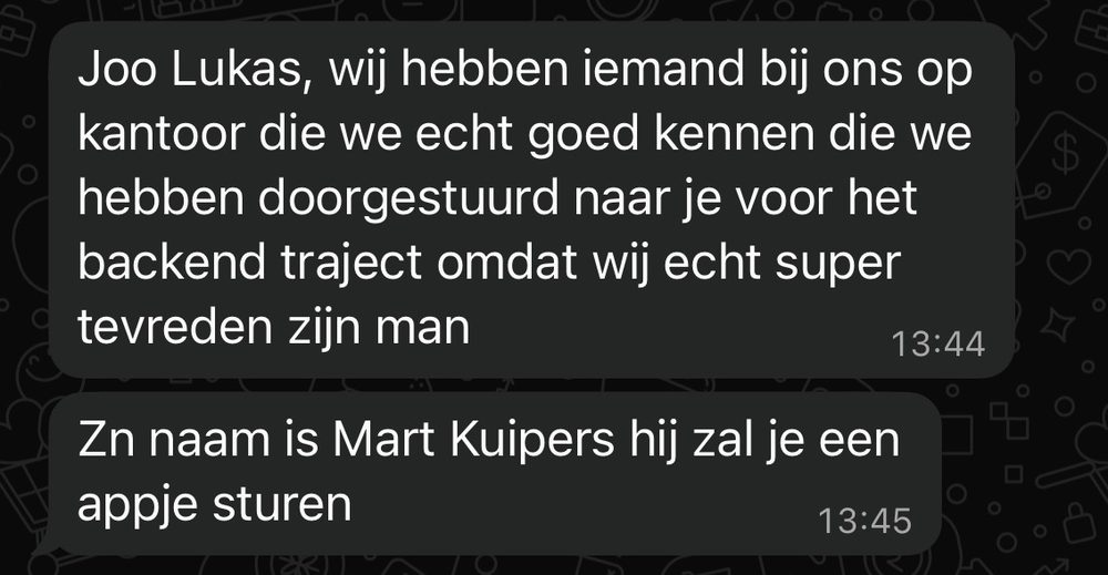 Resultaat van een klant van implement