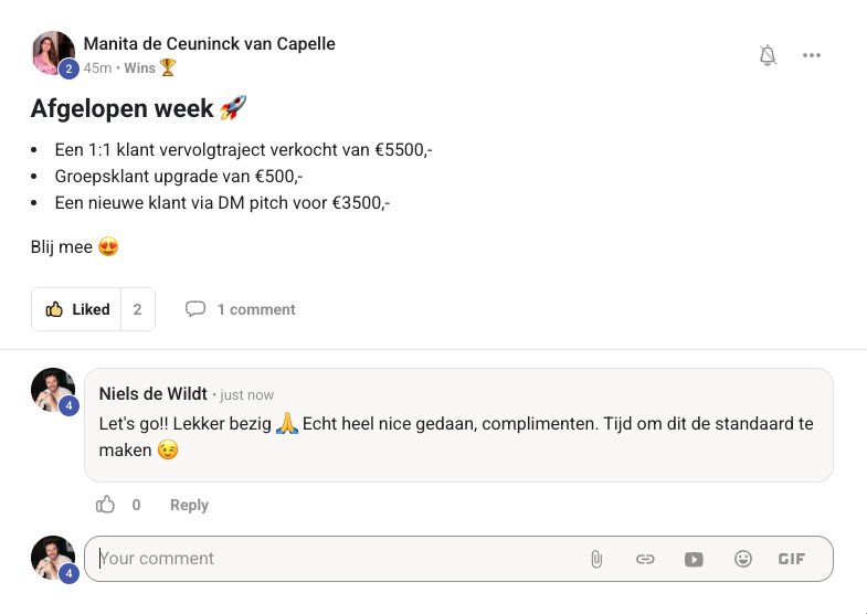 Resultaat van een klant van implement